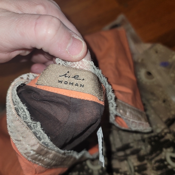 i.e Woman flowing sequins dotted/circle boho patterned midi skirt - Picture 10 of 12